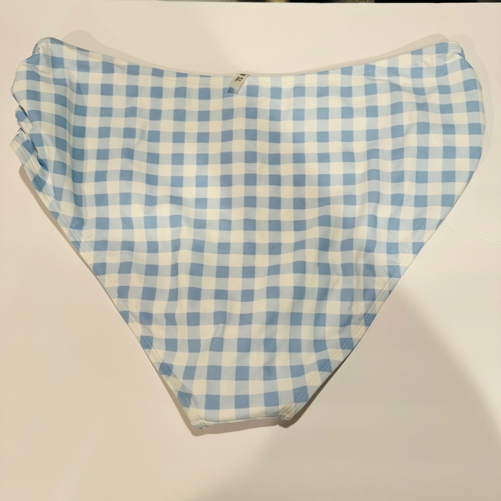 FOREVER21 High-waist Swimwear Light Blue White Bottom Size 3X - Picture 13 of 15